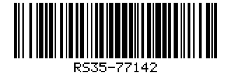 Barcode for RS35-77142