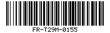 Barcode for FR-T29M-0155