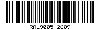 Barcode for RAL9005-2609